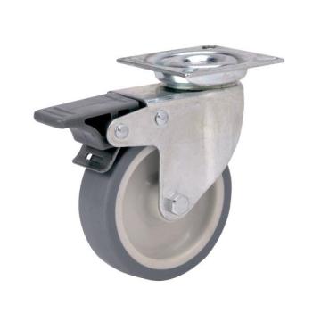 Колёсная опора ALEX TW-1702-MTB-080-F18 с тормозом