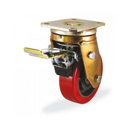 Колёсная опора KAMA 4302-KUR-200-F09 с тормозом