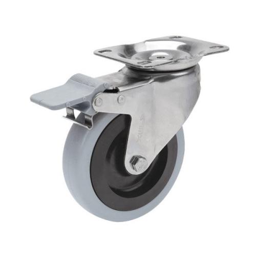 Колёсная опора ALEX A-S-3302-MEB-125-F18 с тормозом