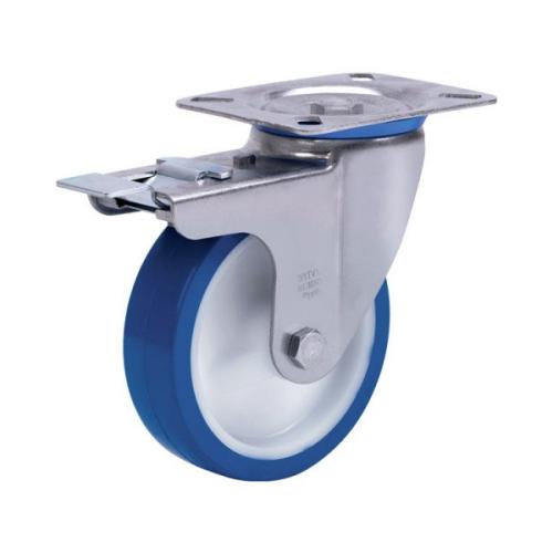 Колёсная опора ALEX A-S-3302-PEUB-100-F18 с тормозом