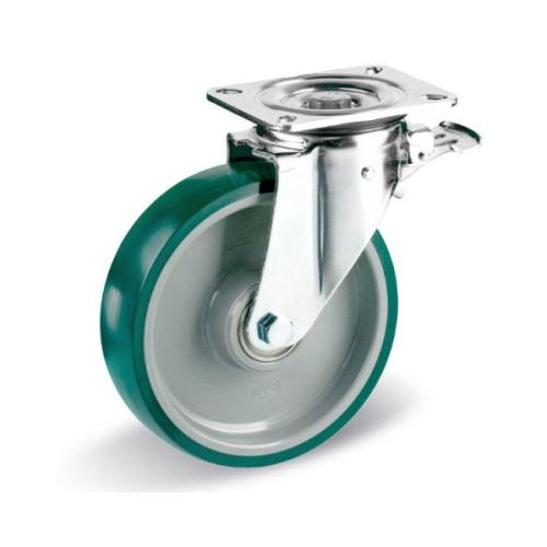 Колёсная опора LIV LK-3302-PUR-100-F18 с тормозом