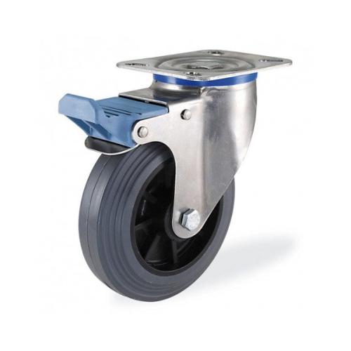 Колёсная опора KAMA S-3302-MTB-125-F18 с тормозом