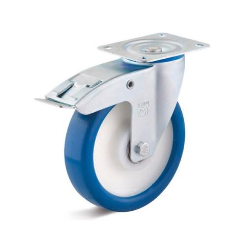 Колёсная опора TORWEGGE T-3302-PUR-125-F18 c тормозом