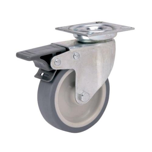 Колёсная опора ALEX TW-1702-MTB-050-F18 с тормозом