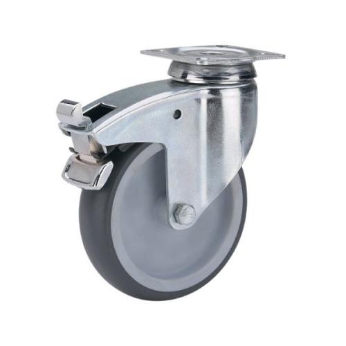 Колёсная опора ALEX TW-2802-MTB-100-F18 с тормозом