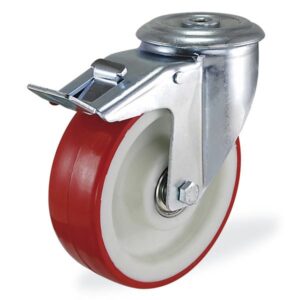 Колёсная опора KAMA 3800-PUR-100-F18 с тормозом