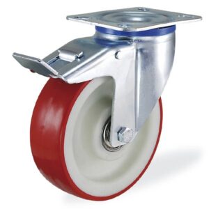 Колёсная опора KAMA 3302-PUR-125-F18 с тормозом