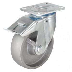 Колёсная опора KAMA 3802-DDB-125-F18-HT с тормозом