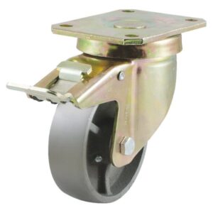 Колёсная опора KAMA 4102-DDB-125-F18-HT с тормозом