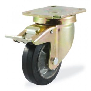 Колёсная опора KAMA 4102-DYR-100-F18 с тормозом