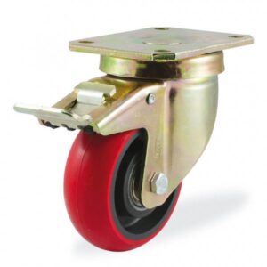 Колёсная опора KAMA 4102-K2OR-125-F18 с тормозом