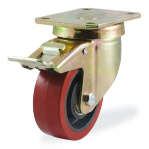 Колёсная опора KAMA 4102-KUR-150-F18 с тормозом