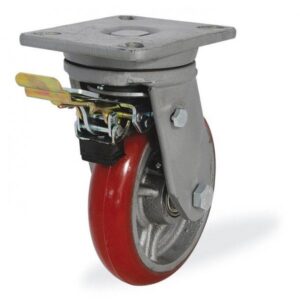 Колёсная опора KAMA 5102-D2OR-200-F09 с тормозом