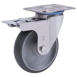 Колёсная опора ALEX A-3302-MTB-160-F18 с тормозом