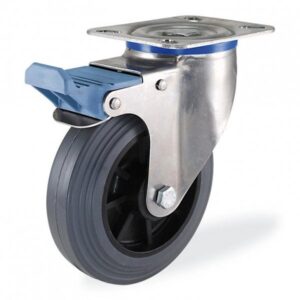 Колёсная опора KAMA S-3302-MTB-100-F18 с тормозом