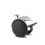 Колеса мебельные поворотные 50  со стопором 5525POI050L51-8 chrome
