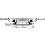 Колеса поворотные 1430POI025P60-35x30 — изображение 3