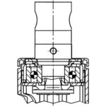 Колесная опора 1046UAP100R36-32S35 D RAL9002 soft spring — изображение 3