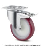 Колесная опора 3477UAR100P62 red