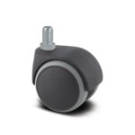 Колесо для кресла с разблокировкой при помощи нагрузки AA23PJI050S70-10x15 black with grey