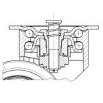Колесо для тележки бортпроводников 5976PJE075P54 light stand — изображение 3