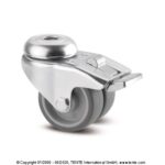 Колесо для тележки под болт с тормозом 50  2975PJO050P30-11