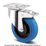 Колесо Tente 37036 поворотное с тормозом 125  3477PJP125P62 BLUE SUPRATECH