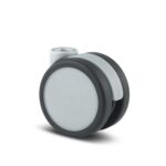 Мебельное колесо пластиковое 5920UJI065L51-10 DOM23 alu with grey