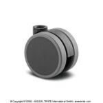 Мебельное колесо поворотное пластиковое 5920UAI055L51-10 DOM18 black