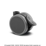 Мебельное колесо поворотное пластиковое с тормозом 5925UAI055L51-10 DOM18 black