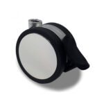 Мебельное колесо поворотное пластиковое с тормозом 5925UAI065L51-10 DOM18 ANIKA chrome with black