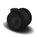 Мебельные ролики поворотные пластиковые 5920UAI050L51-10 light RAL9011