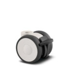 Мебельные ролики 50  пластиковые с тормозом 5925UAI050L51-10 light RAL9002 pedal grey